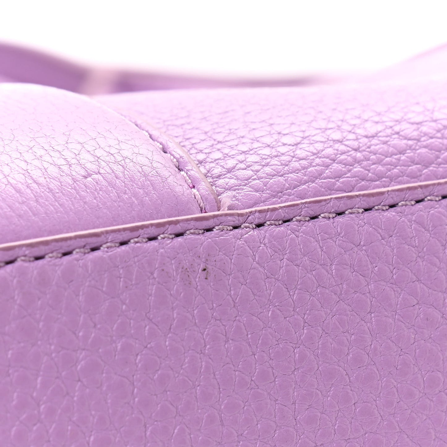 Grained Calfskin Small The Tote Bag Regal Orchid