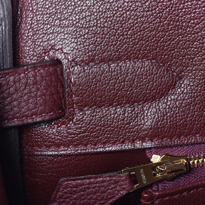 Hermes Togo Birkin 30 Bordeaux 9 of 32