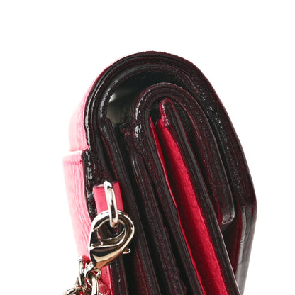 Christian Dior Bullcalf Diorissimo Envelope Wallet Rose Passion 10 of 11