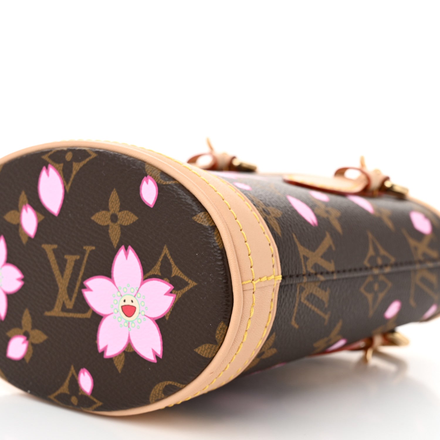 Louis Vuitton LV X TM Monogram Cherry Blossom Nano Bucket Sakura Brown 9 of 9