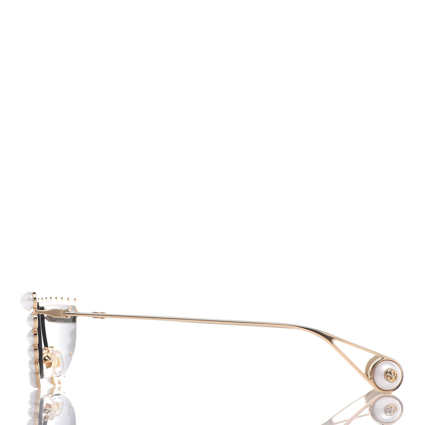 Metal Pearl Cat Eye Sunglasses GG0364S Gold