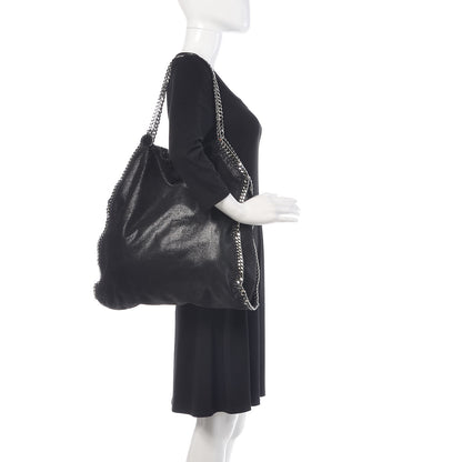 Stella McCartney Shaggy Deer Big Falabella Tote Black 2 of 10