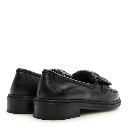 Chanel Lambskin Quilted CC Turnlock Loafers 38.5 Black 4 of 8