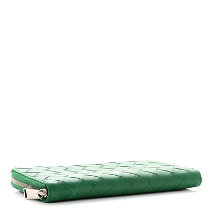 Bottega Veneta Nappa Intrecciato Zip Around Wallet Racing Green 4 of 7