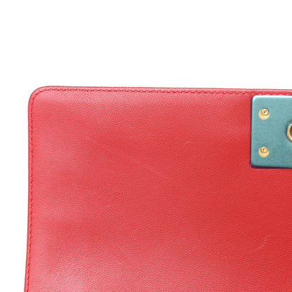 Chanel Lambskin Quilted New Medium Boy Flap Red 16 of 17