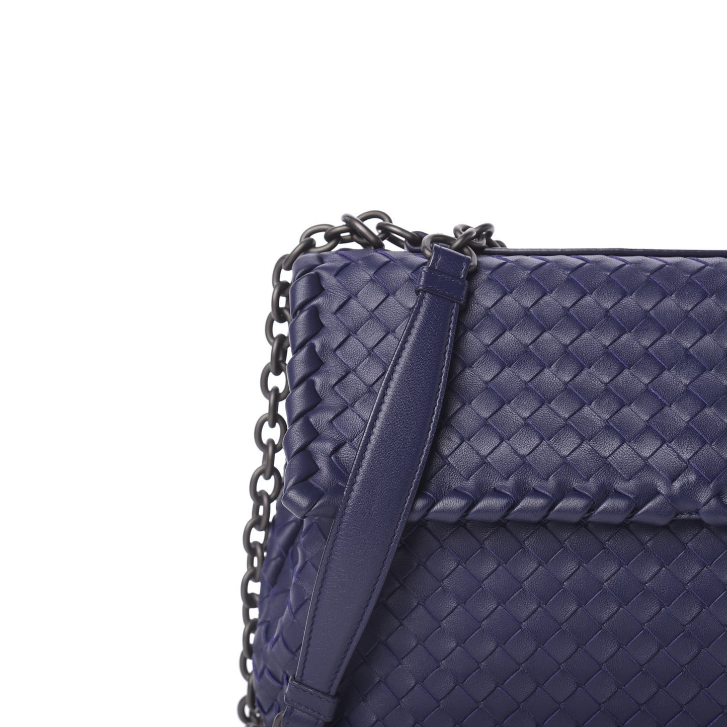 Nappa Intrecciato Large Olimpia Bag Atlantic