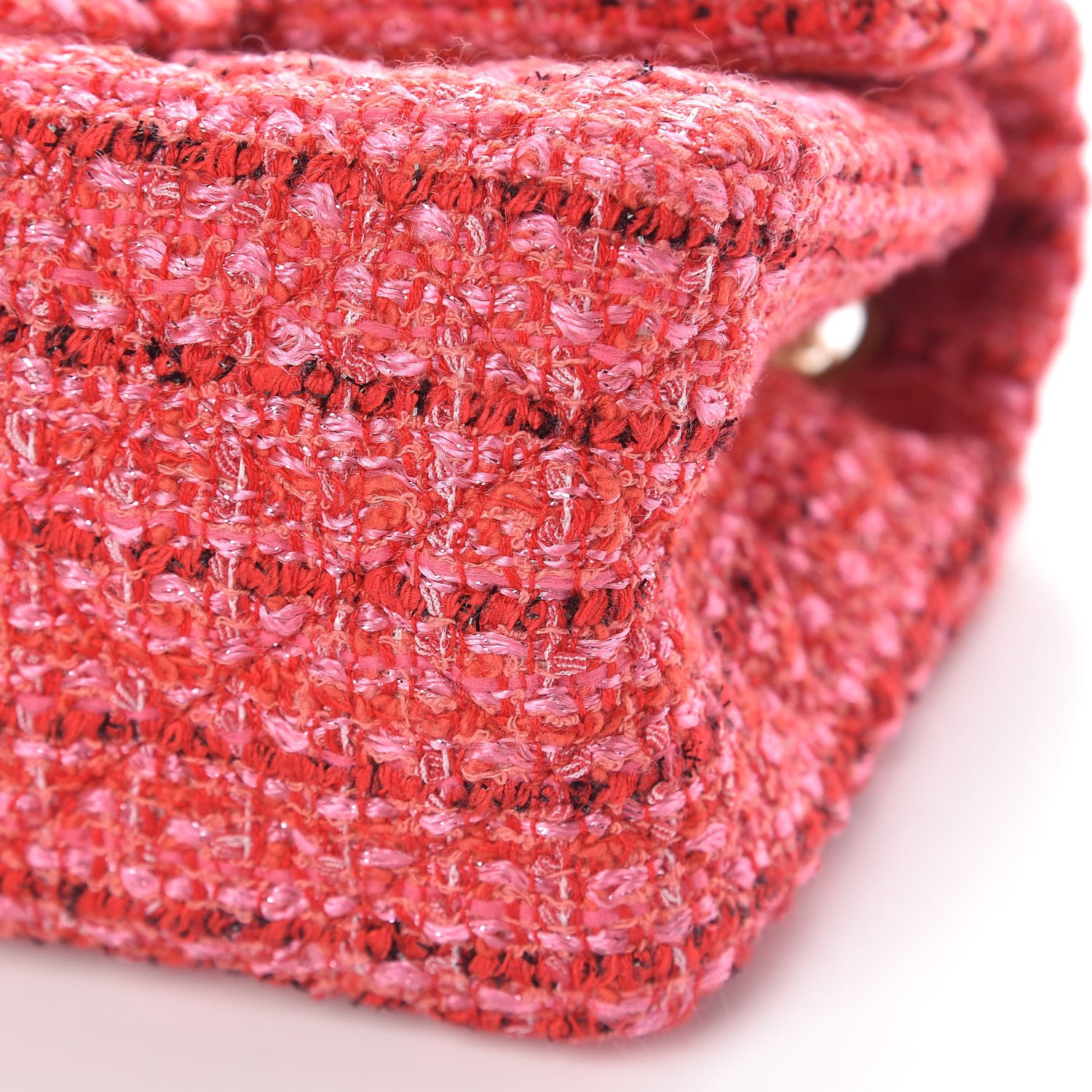 Chanel Tweed Quilted Mini 2.55 Reissue Flap Red Ecru Black 10 of 11