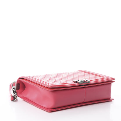 Chanel Patent Quilted Large Boy Flap Pink 3 of 9