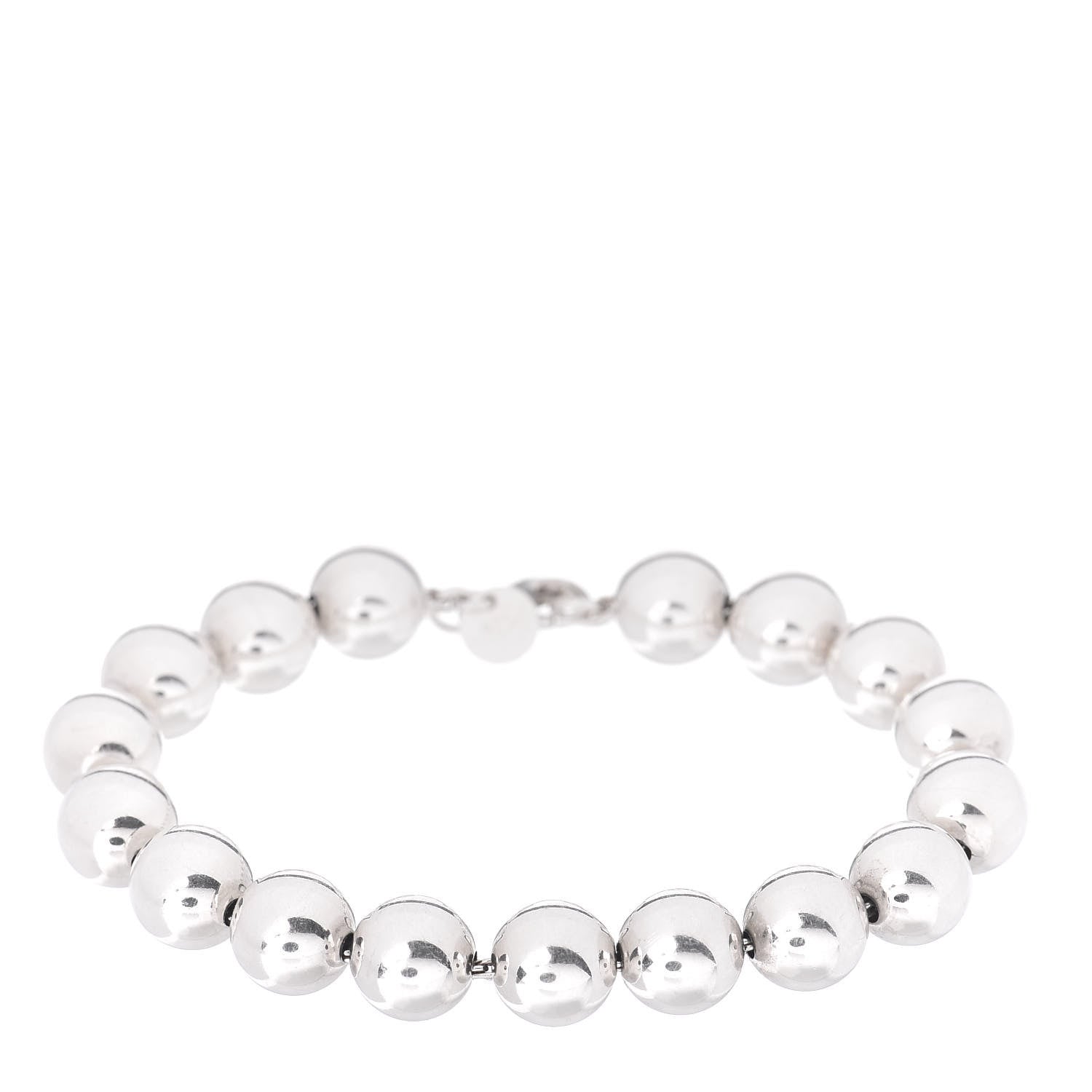 Tiffany Sterling Silver 10mm HardWear Ball Bracelet 1 of 4