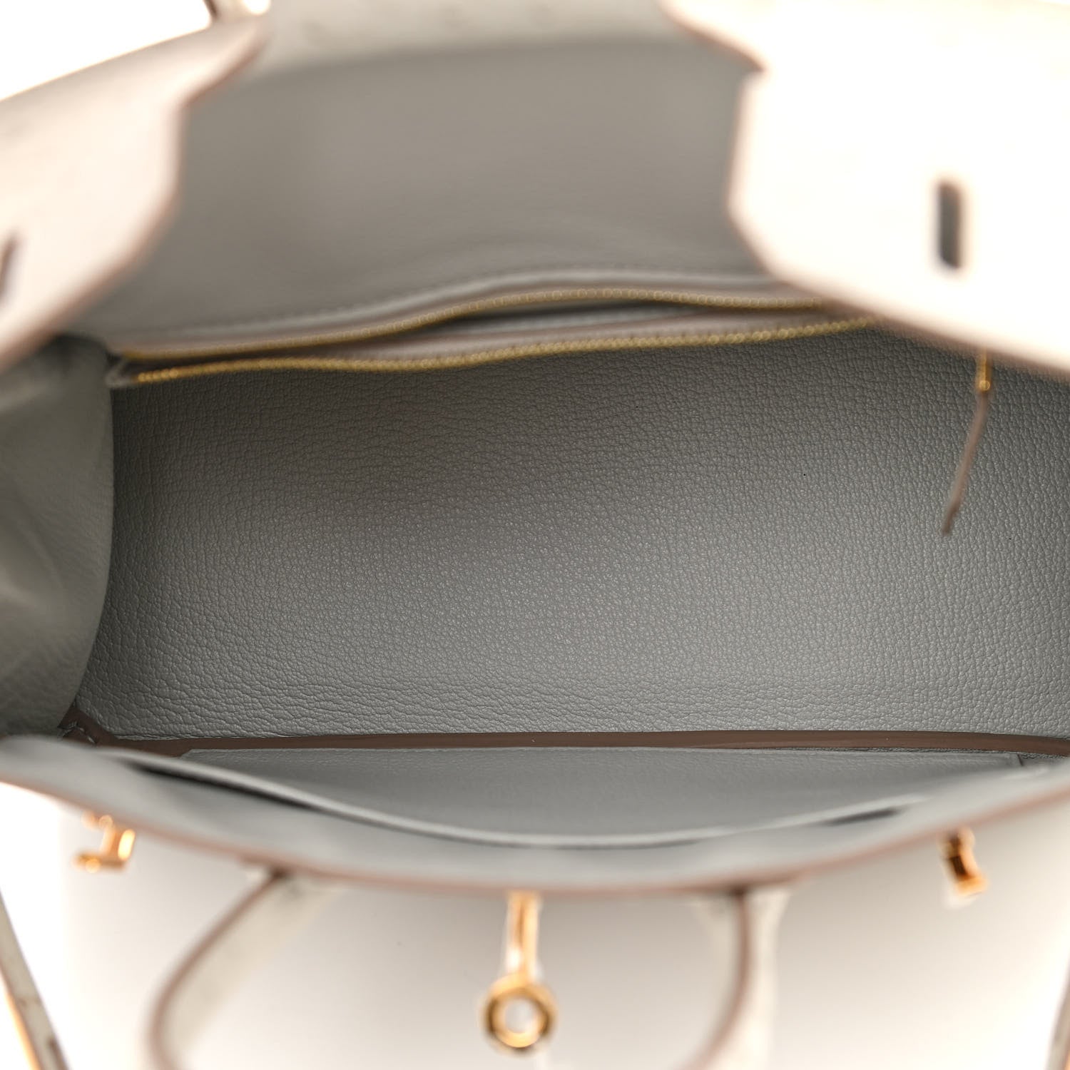 Hermes Ostrich Birkin 25 Gris Perle 5 of 11