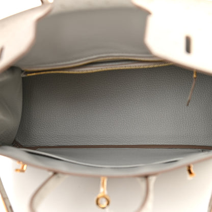 Hermes Ostrich Birkin 25 Gris Perle 5 of 11