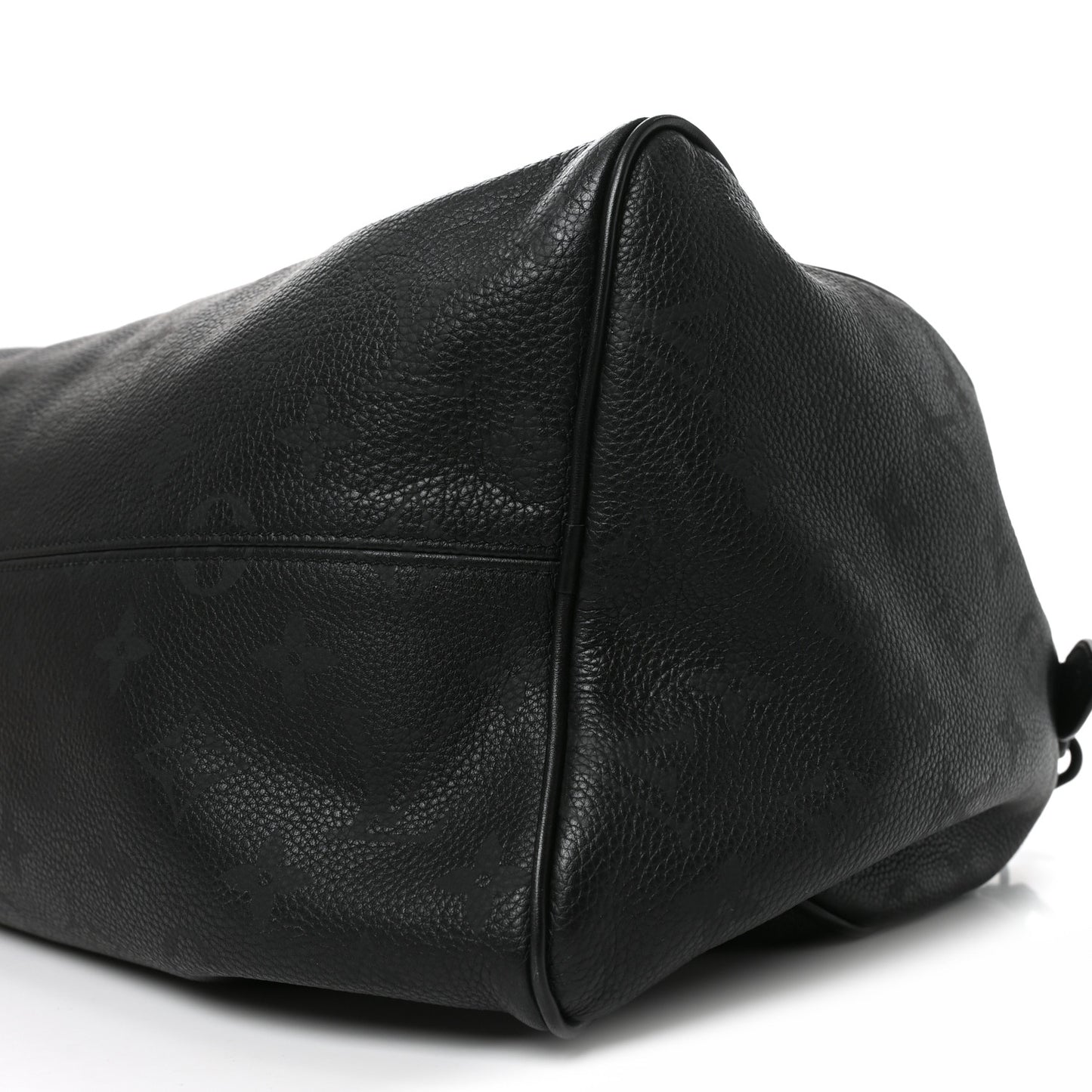 Calfskin Monogram Speedy P9 Bandouliere 40 Ultra Black