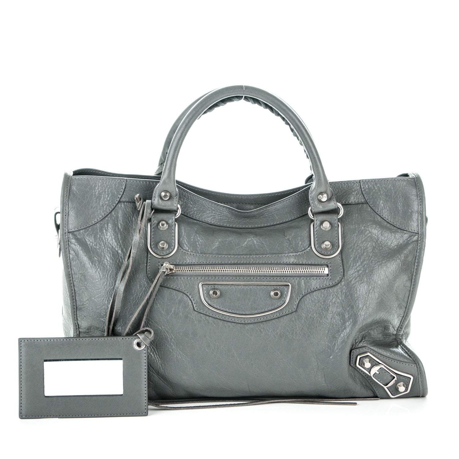 Balenciaga Agneau Silver Metallic Edge Hardware City Gris Cendre 1 of 7