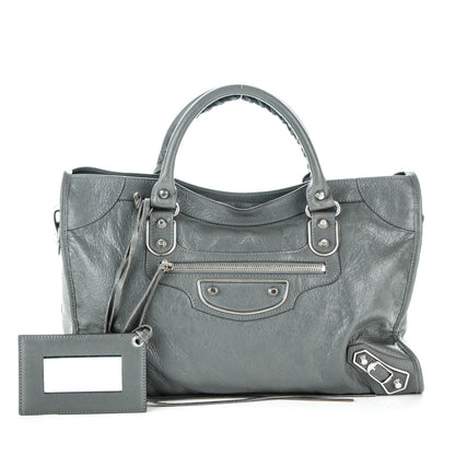 Balenciaga Agneau Silver Metallic Edge Hardware City Gris Cendre 1 of 7
