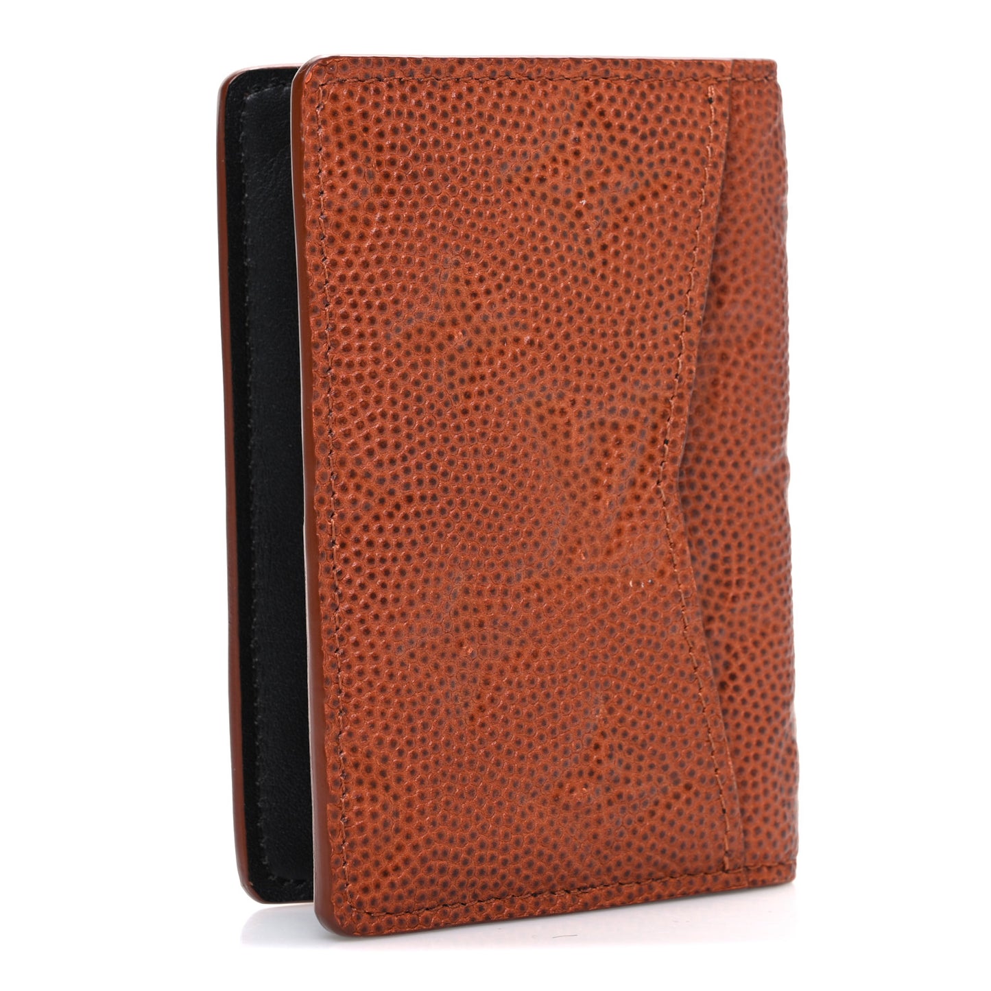 X NBA Grained Calfskin Monogram Pocket Organizer Brick Orange
