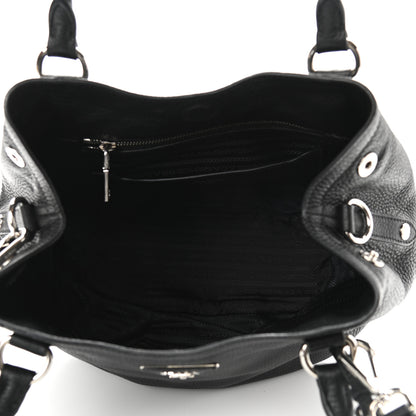 Prada Vitello Daino Hobo Black 5 of 9