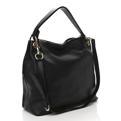 Gucci Pebbled Calfskin Large Soho Hobo Black 3 of 12