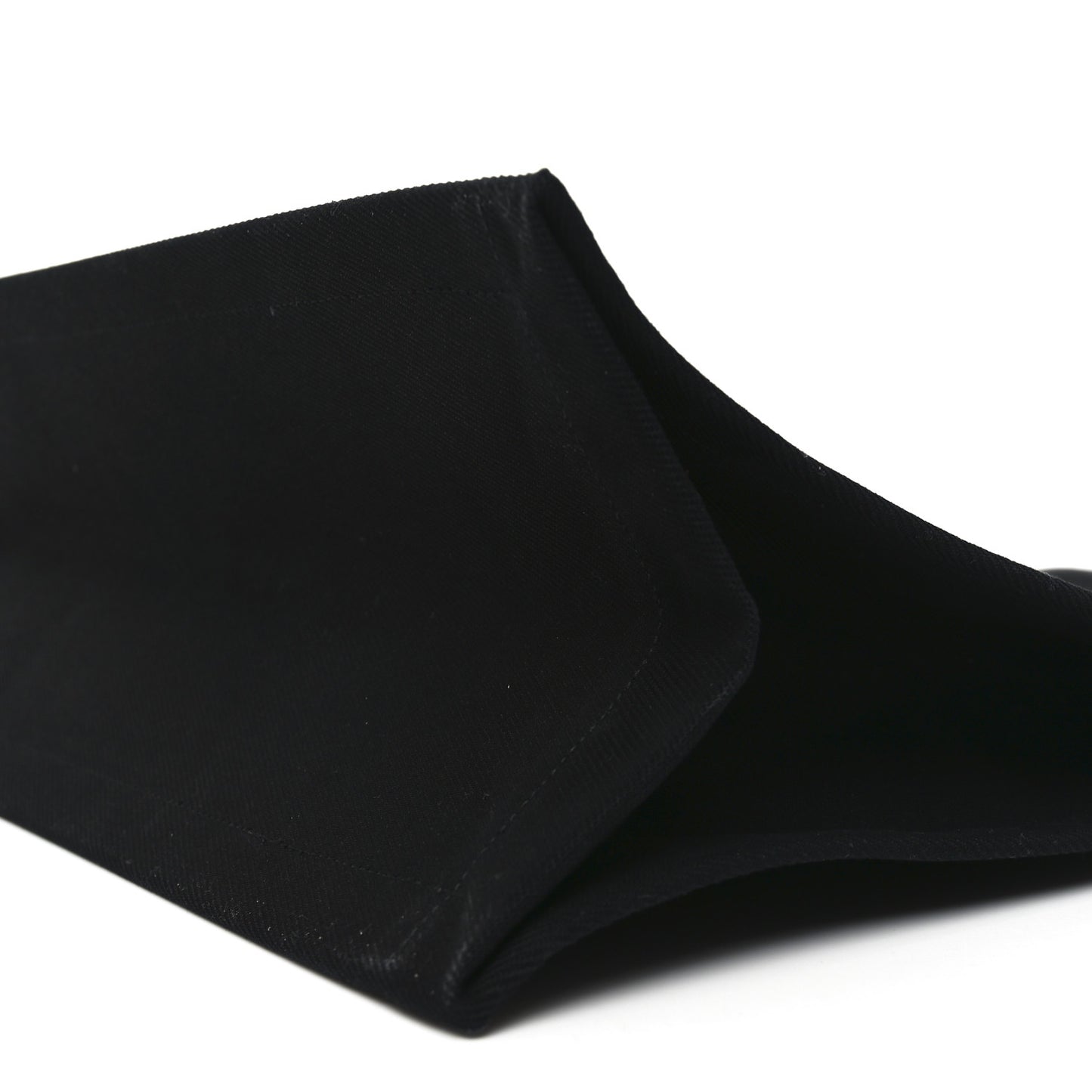 Linen Calfskin Rive Gauche Tote Black