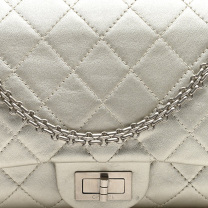 Chanel Metallic Lambskin Quilted 2.55 Reissue 227 Flap Silver 8 of 11