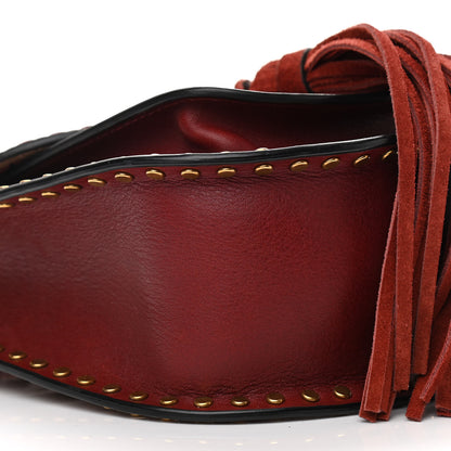 Chloe Calfskin Braided Mini Hudson Shoulder Bag Sienna Red 8 of 11
