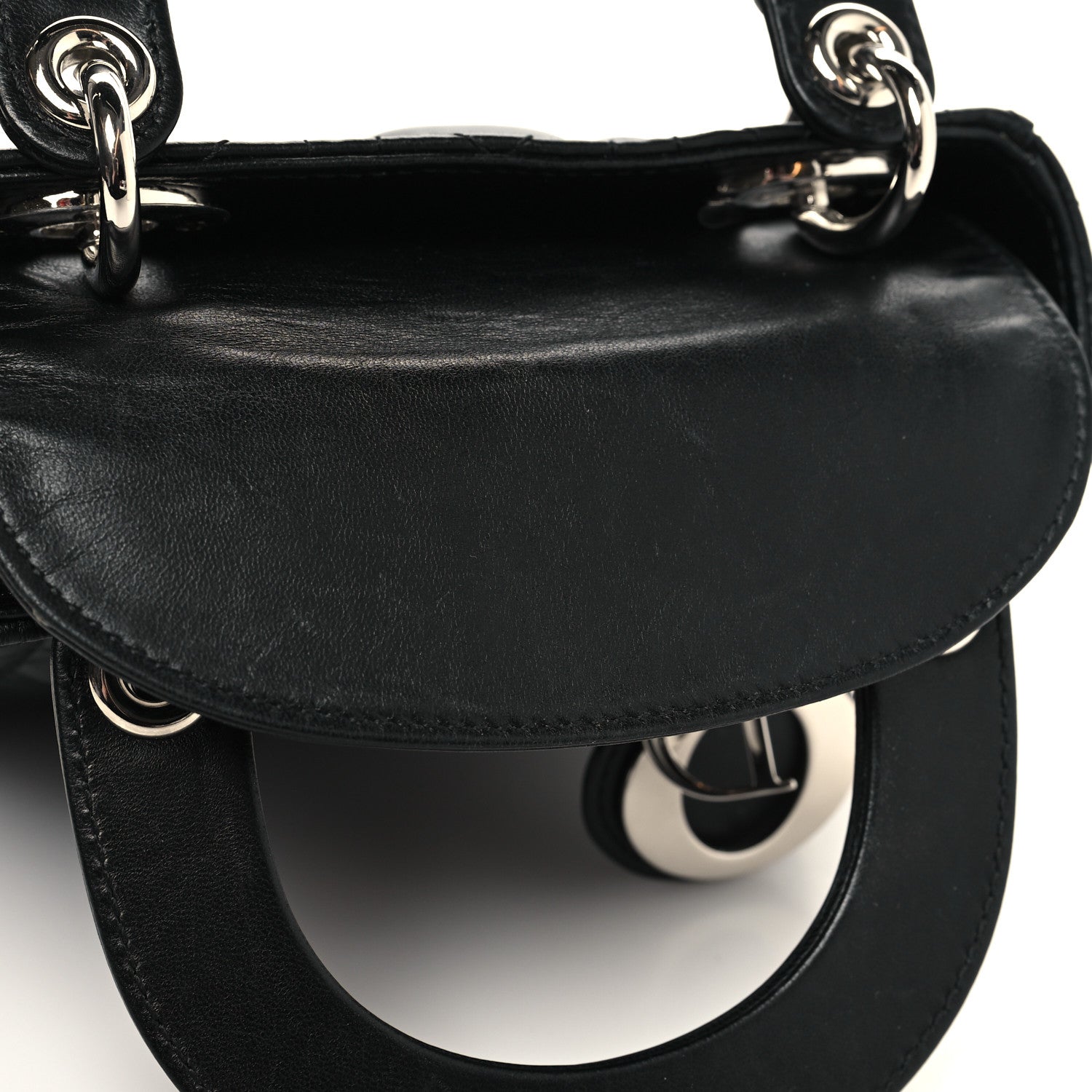 Christian Dior Lambskin Cannage Mini Lady Dior Black 11 of 12