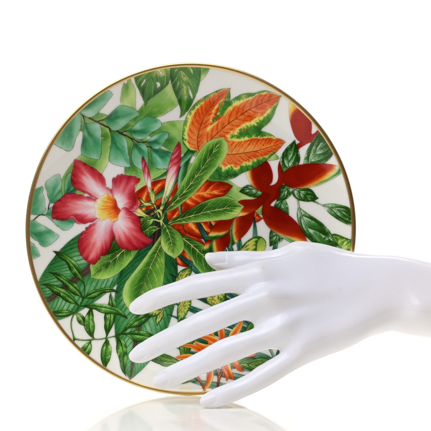 Hermes Porcelain Passifolia Dessert Plate N°1 Set of 2 2 of 8