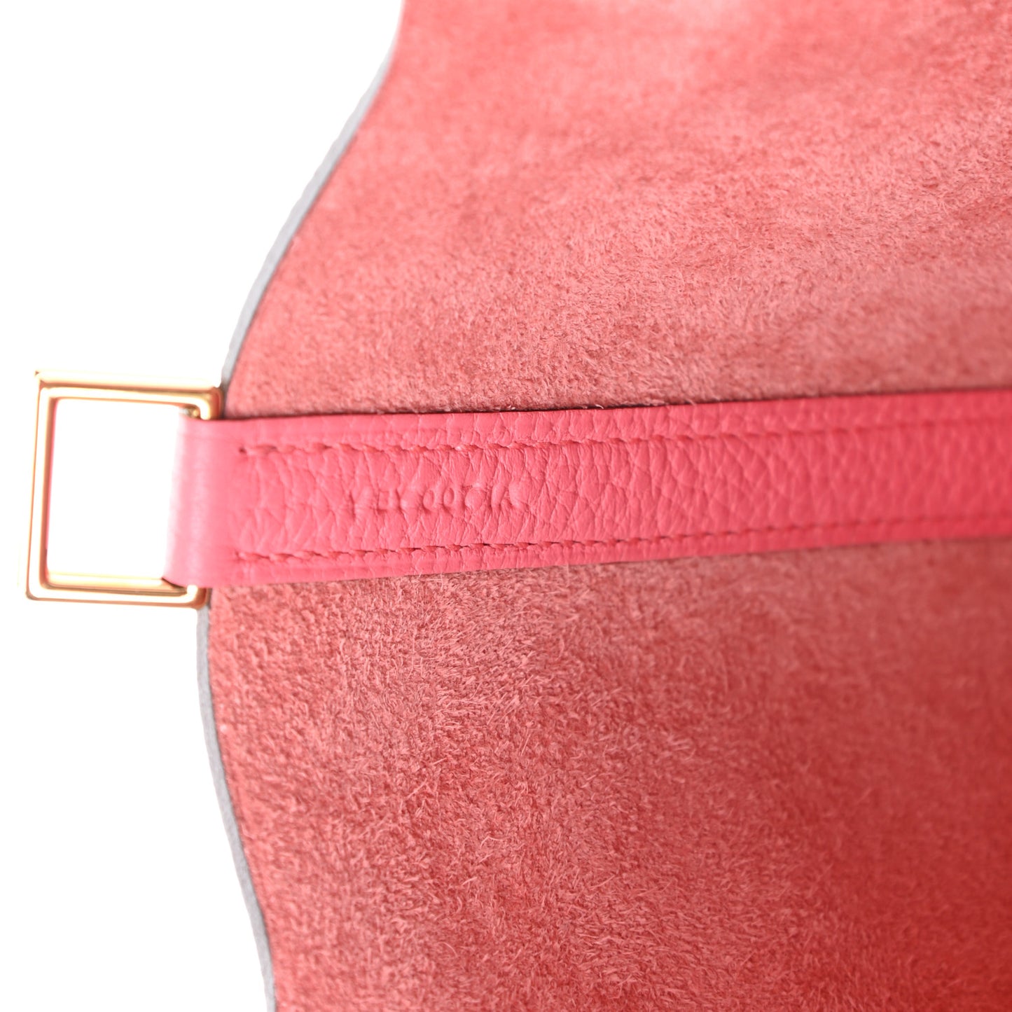 Taurillon Clemence Matte Alligator Picotin Lock Touch 18 PM Rose Azalee