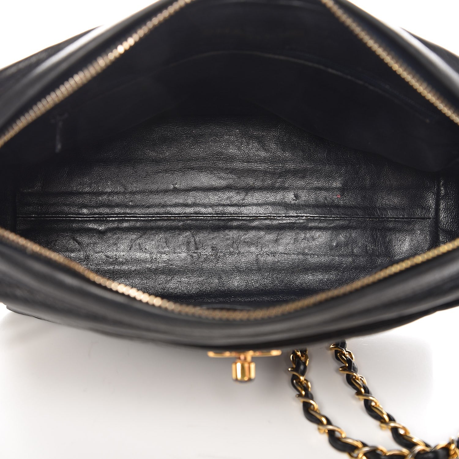 Chanel Caviar Quilted Camera Case Navy 5 of 13