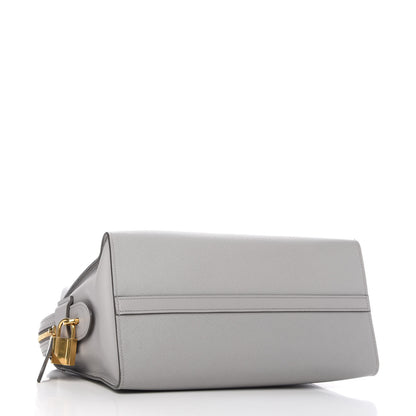 Prada Saffiano City Calfskin Medium Esplanade Tote Mercurio 4 of 10