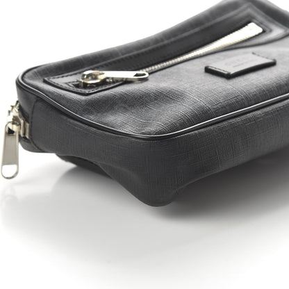 Gucci Soft GG Supreme Monogram Web Belt Bag Black Grey 6 of 11