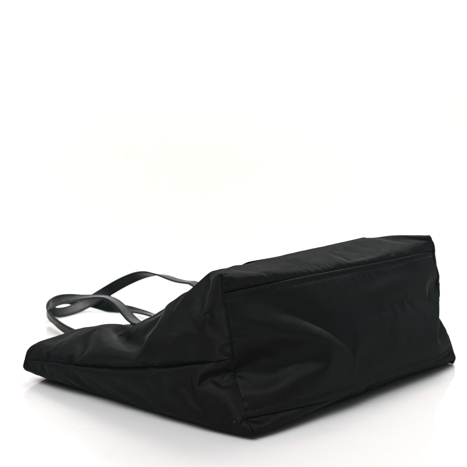 Prada Tessuto Nylon Saffiano Shopping Tote Black 4 of 11