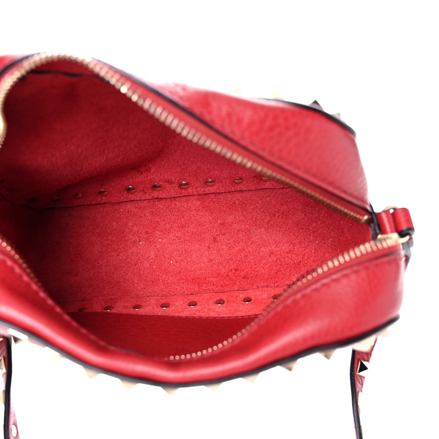 Valentino Garavani Grained Calfskin Rockstud Camera Crossbody Bag Rosso Valentino 5 of 14