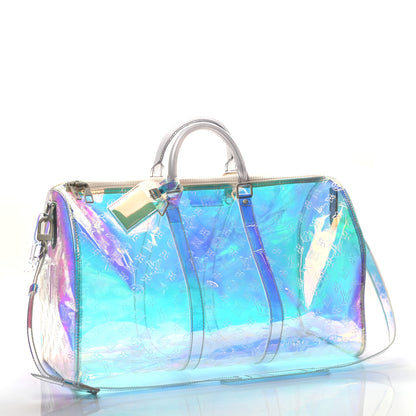 Louis Vuitton PVC Monogram Keepall Bandouliere 50 Iridescent Prism 3 of 9