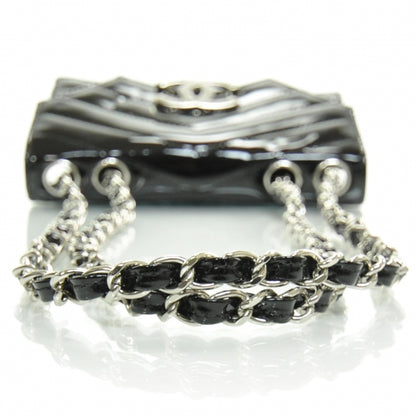 Chanel Patent Small Chevron Flap Black 5 of 8