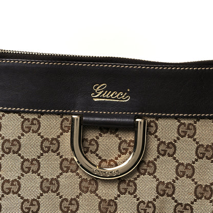 Gucci Monogram D Gold Tote Dark Brown 9 of 11