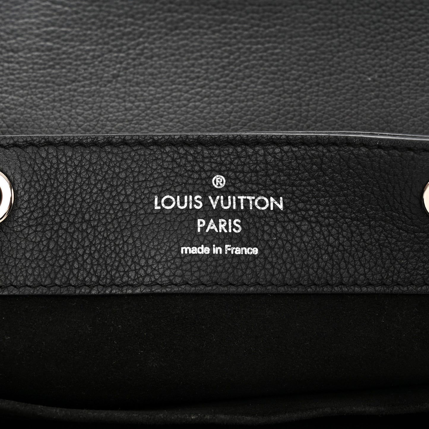 Calfskin Lockme Backpack Black