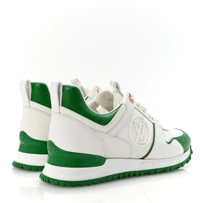 Louis Vuitton Calfskin Monogram Run Away Sneakers 36.5 White Green 5 of 9
