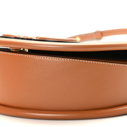 Salvatore Ferragamo Calfskin Aura Shoulder Bag Brown 8 of 9