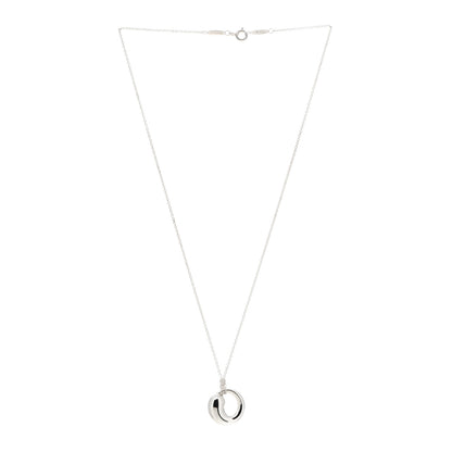 Tiffany Sterling Silver 17mm Elsa Peretti Eternal Circle Pendant Necklace 3 of 4