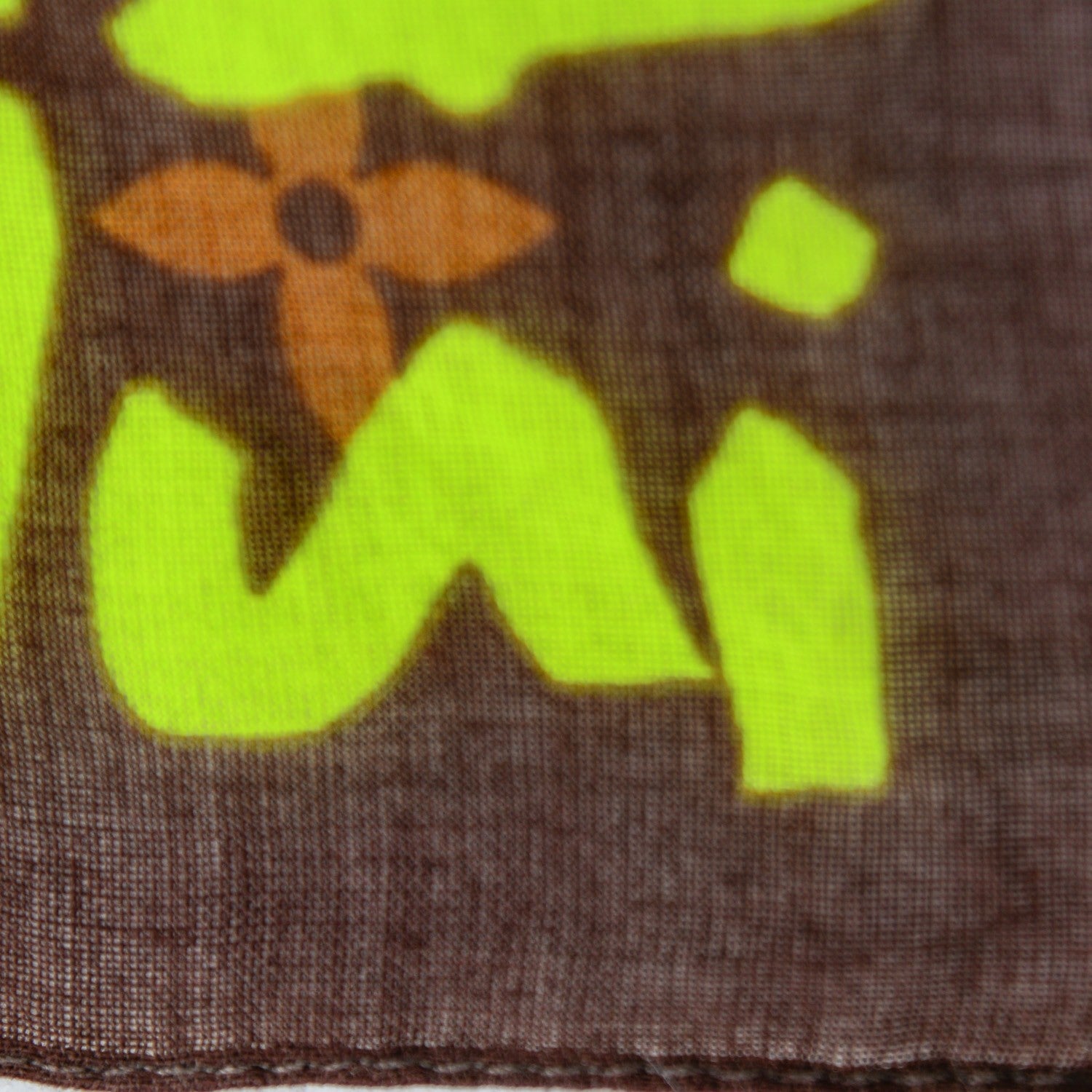 Louis Vuitton Cotton Graffiti Bandana Green 4 of 4