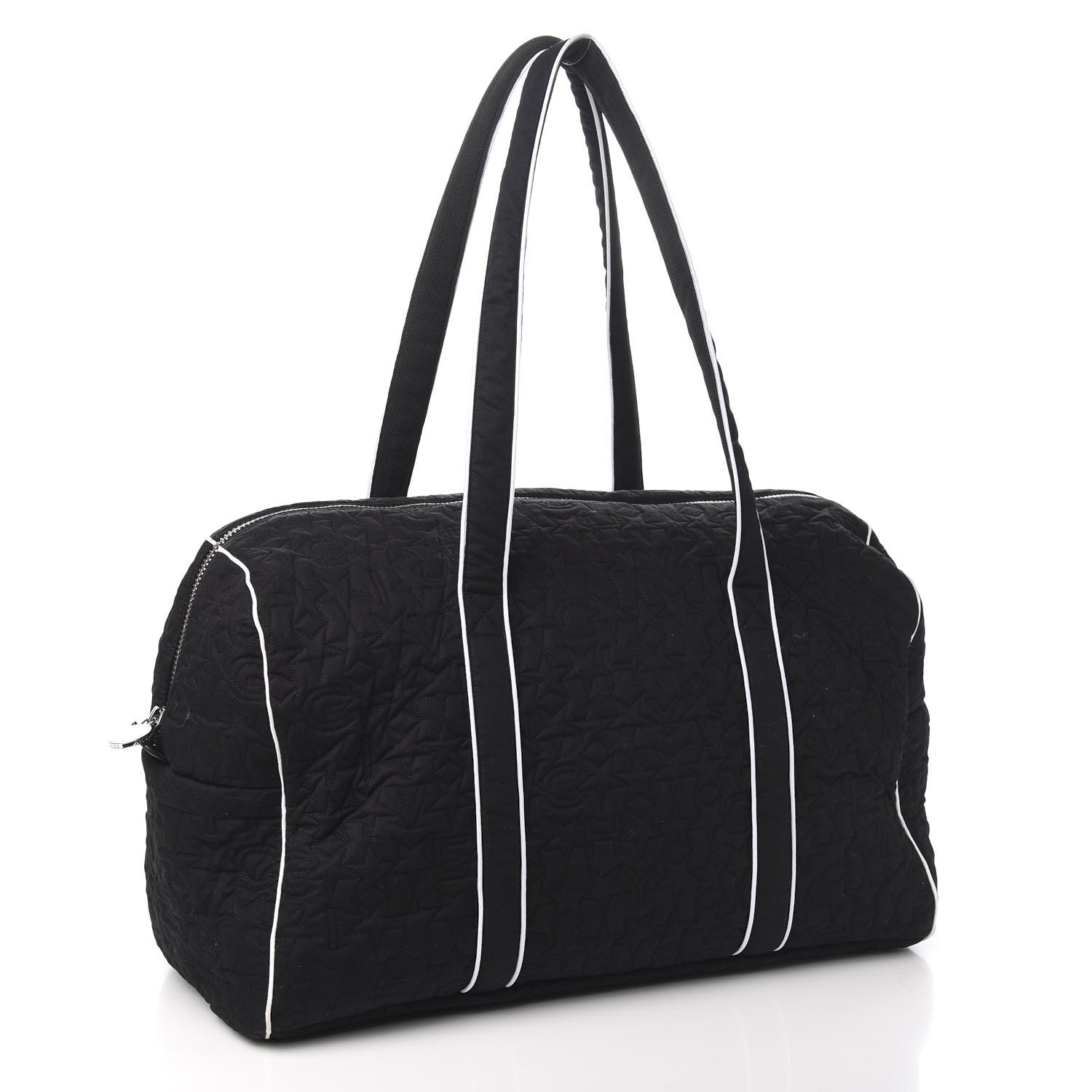Givenchy Nylon Quilted Stars Diaper Bag Black 2 of 8