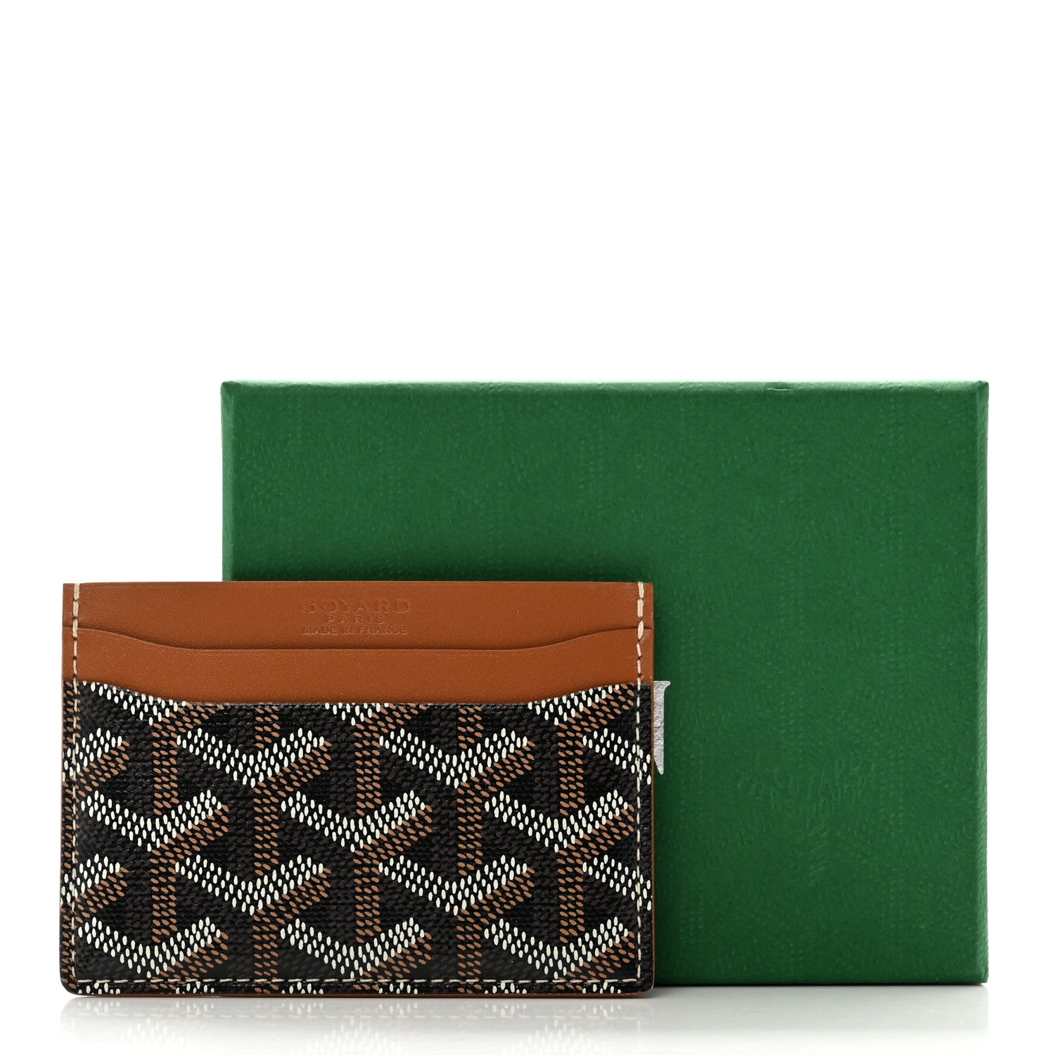 Goyard Goyardine Saint Sulpice Card Holder Black Gold 7 of 7