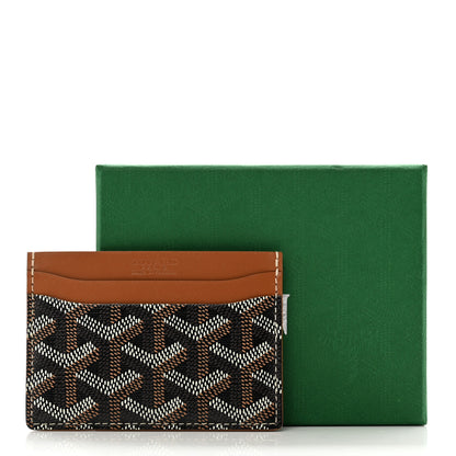 Goyard Goyardine Saint Sulpice Card Holder Black Gold 7 of 7