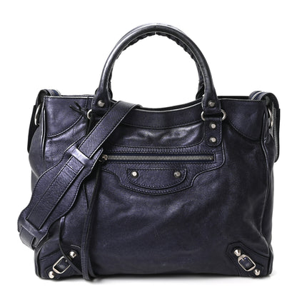 Balenciaga Metallic Agneau Classic Silver Hardware Velo Maree 1 of 10