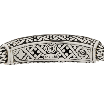 John Hardy Sterling Silver 18K Yellow Gold Jaisalmer Dot Oval Station Bracelet 3 of 3