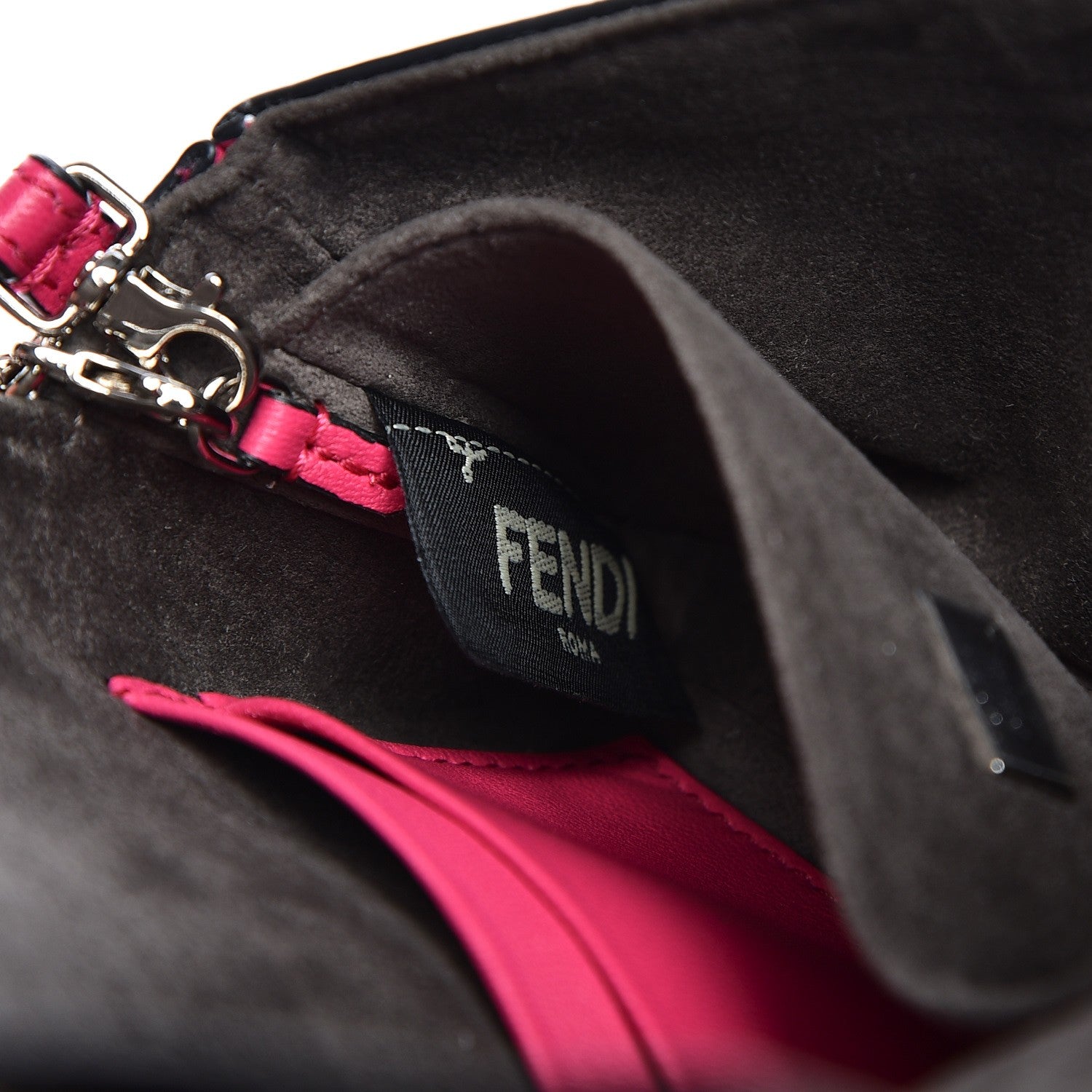 Fendi Shiny Nappa Rabbit Fur Crystal Flowerland Micro Buggie Baguette Fuxia Curacao Multicolor 8 of 8