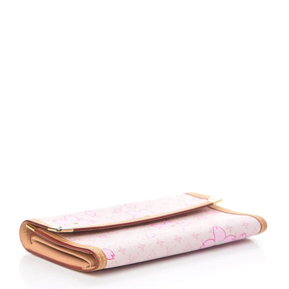 Louis Vuitton Monogram Cherry Blossom Porte Tresor International Wallet Pink 4 of 10