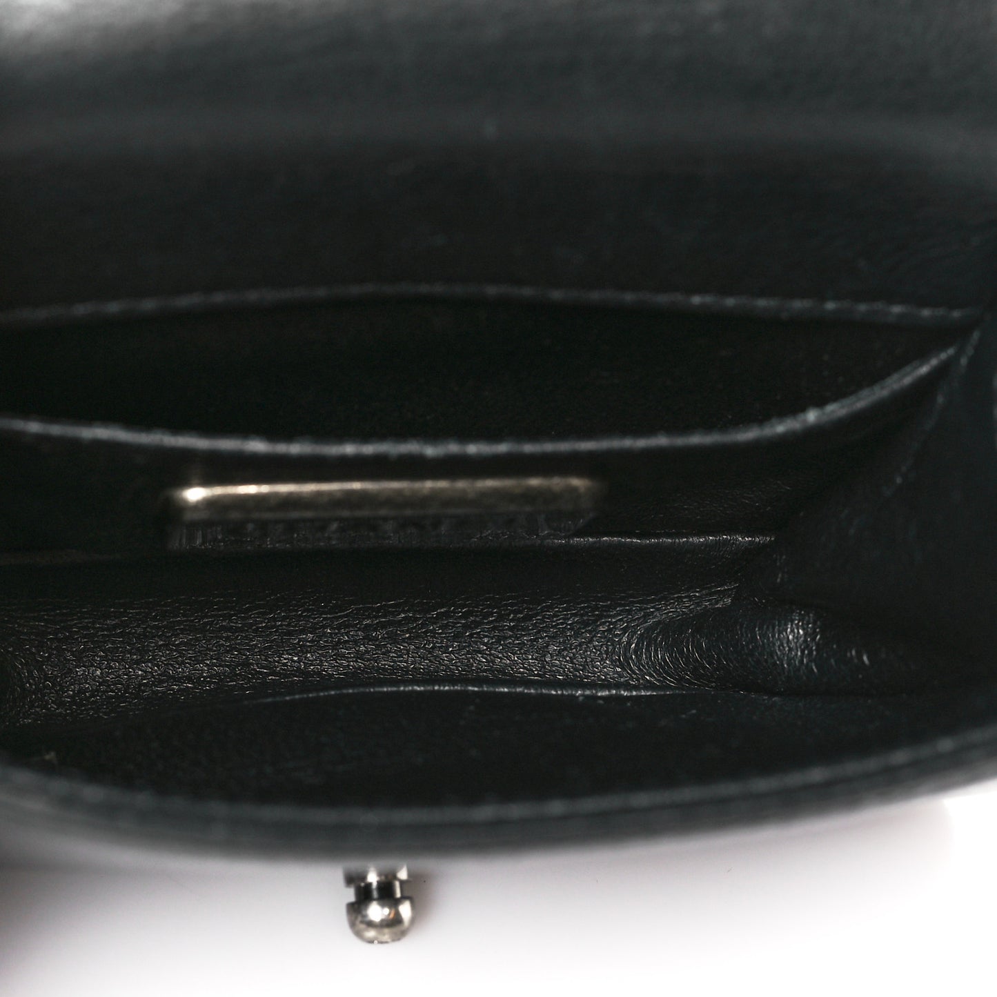 Galuchat Stingray Mini Boy Flap Black Silver