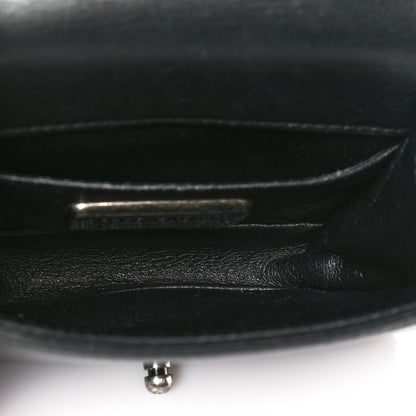 Chanel Galuchat Stingray Mini Boy Flap Black Silver 5 of 11