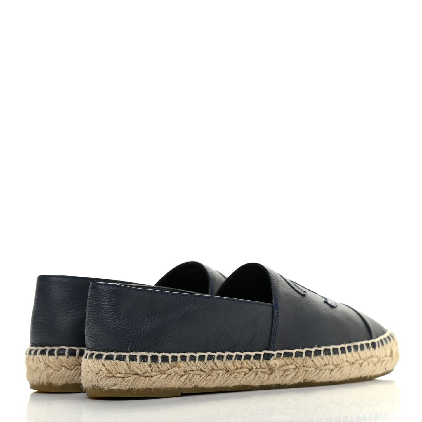 Lambskin CC Espadrilles 37 Navy Blue